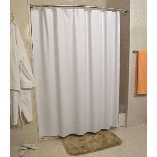 Vintaff Embossed Taffeta Finish Shower Curtain, 48"x72", White